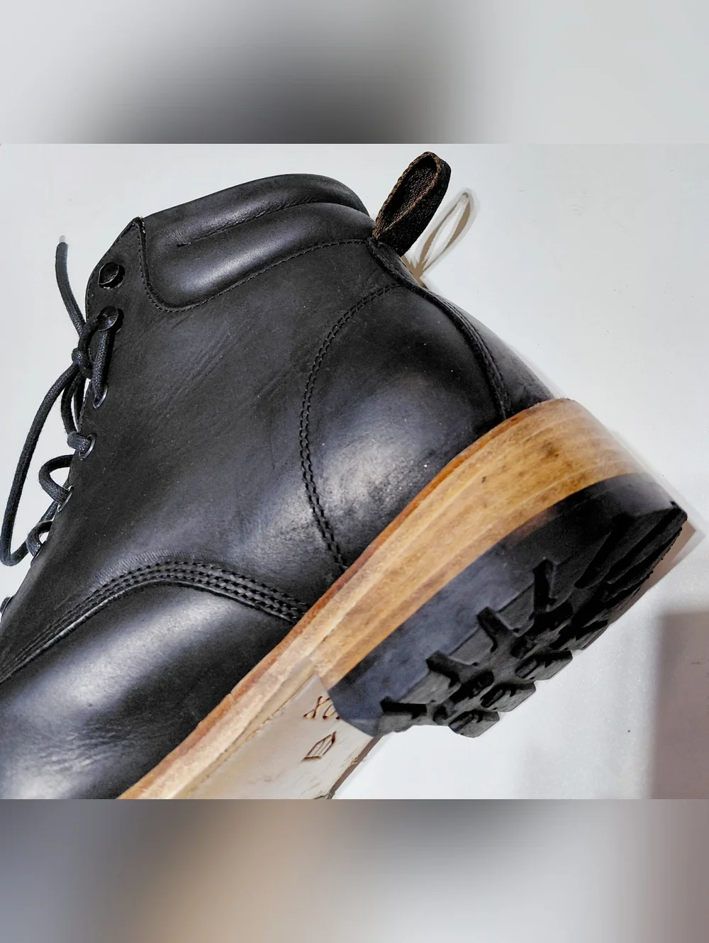 WILCOX Men's Shiloh  Leather Upper Goodyear Welt Black Boot Size 13